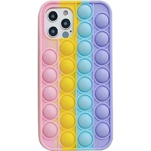 Pop It silikónový kryt na iPhone 11 Pro Max, multicolor