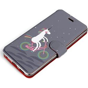 Mobiwear Flip puzdro pre Apple iPhone 13 Mini – V024P Jednorožec na bicykli