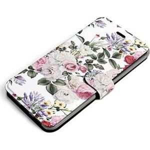 Mobiwear Flip puzdro pre Samsung Galaxy A22 5G – MD01S Ruže na bielom