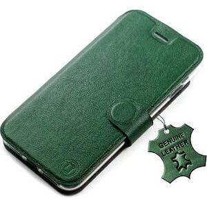 Mobiwear Kožené flip puzdro na Samsung Galaxy S21 FE – Zelené – L_GRS