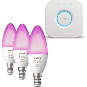 Philips HUE Bridge EÚ + Philips HueWCA 4 W B39 E14 EÚ 1p + Philips HueWCA 4 W B39 E14 EÚ 2p