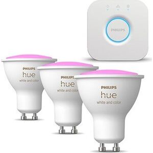 Philips HueWCA 4,3 W GU10 EU + Philips HueWCA 4,3 W GU10 2P EU + Philips HUE Bridge EU