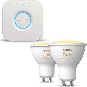 Philips HueWA 4.3 W GU10 2P EUR + Philips HUE Bridge EÚ