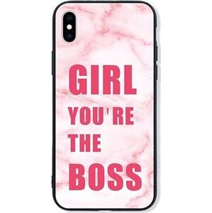 TopQ LUXURY iPhone XS pevný Girl Boss 48841