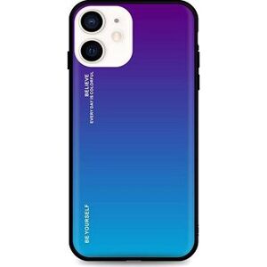 TopQ LUXURY iPhone 12 pevný dúhový purpurový 52603