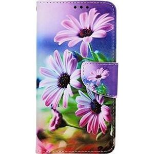 TopQ iPhone 11 knižkové Fialové kvety 63792