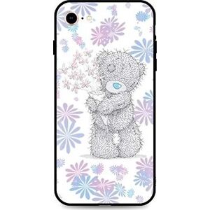 TopQ iPhone SE 2020 silikón Floral Teddy 49290