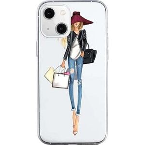 TopQ iPhone 13 mini silikón Lady 2 64745