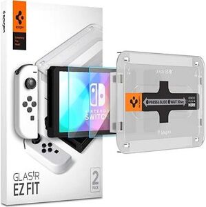 Spigen Glass tR EZ Fit 2 Pack Nintendo Switch OLED