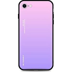 TopQ Kryt LUXURY iPhone SE 2022 pevný dúhový ružový 73935