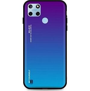 TopQ Kryt LUXURY Realme C25Y pevný duhový purpurový 70225