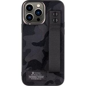 Tactical Camo Troop Drag Strap Kryt pro Apple iPhone 13 Pro Max Black