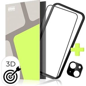 Tempered Glass Protector pre iPhone 15 + sklo na kameru + inštalačný rámček (Case Friendly)