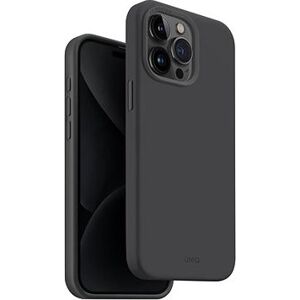 UNIQ Lino Hue MagClick ochranný kryt na iPhone 15 Pro Max, Charcoal (Grey)