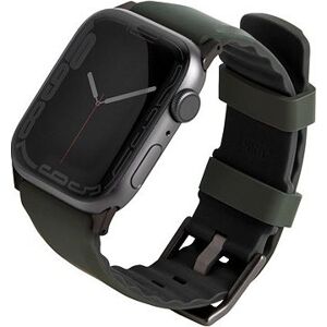 UNIQ Linus Airsoft Silikónový remienok na Apple Watch 42/44/45/Ultra 49 mm zelený