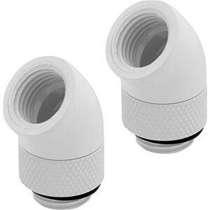 Corsair Hydro X Series 45° Rotary Adapter Twin Pack White