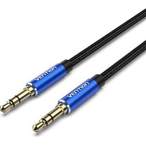 Vention Cotton Braided 3.5 mm Male to Male Audio Cable 1 m Blue Aluminum Alloy Type