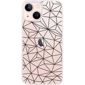 iSaprio Abstract Triangles 03 – black pre iPhone 13 mini