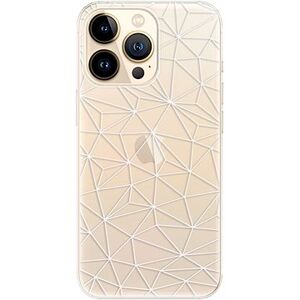 iSaprio Abstract Triangles 03 – white pre iPhone 13 Pro Max