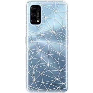 iSaprio Abstract Triangles 03 – white pre Realme 7 Pro