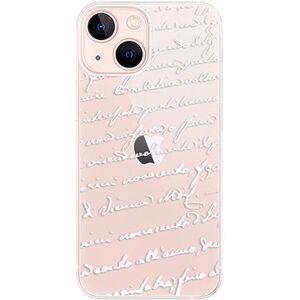 iSaprio Handwriting 01 – white pre iPhone 13 mini