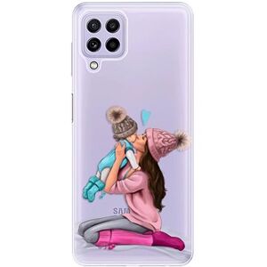 iSaprio Kissing Mom – Brunette and Boy pre Samsung Galaxy A22