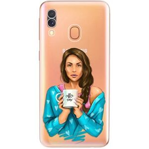 iSaprio Coffe Now – Brunette pre Samsung Galaxy A40