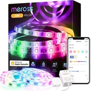 Meross Smart WiFi LED Strip, 10 m Apple Homekit